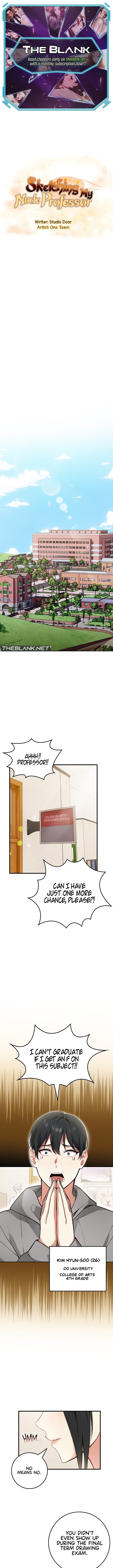 Sketching my Nude Professor Chapter 1 image 0