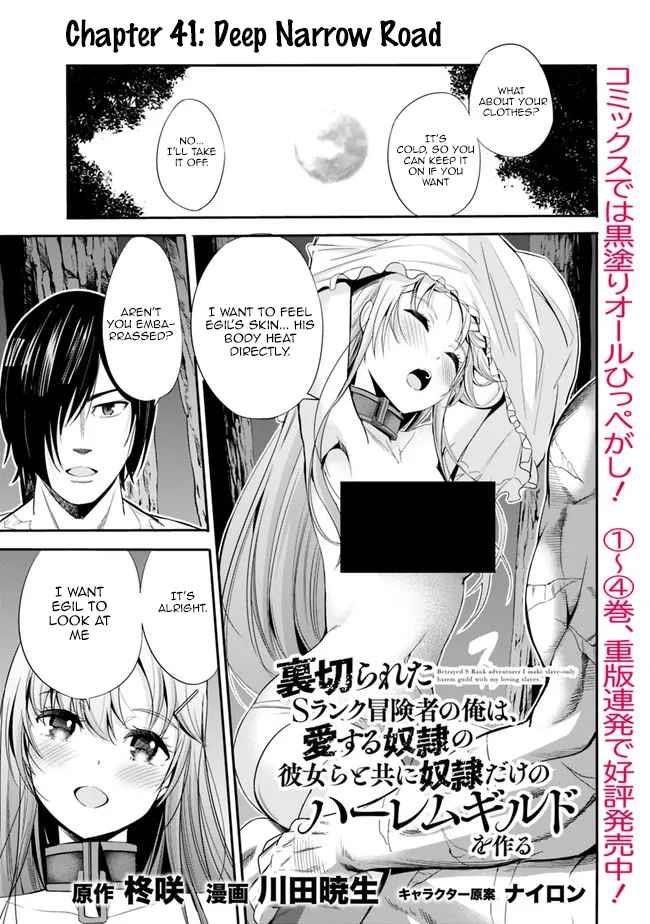 Uragirareta S Rank Boukensha no Ore wa, Aisuru Dorei no Kanojora to Tomoni Dorei dake no Harem Guild o Tsukuru Chapter 41 image 0