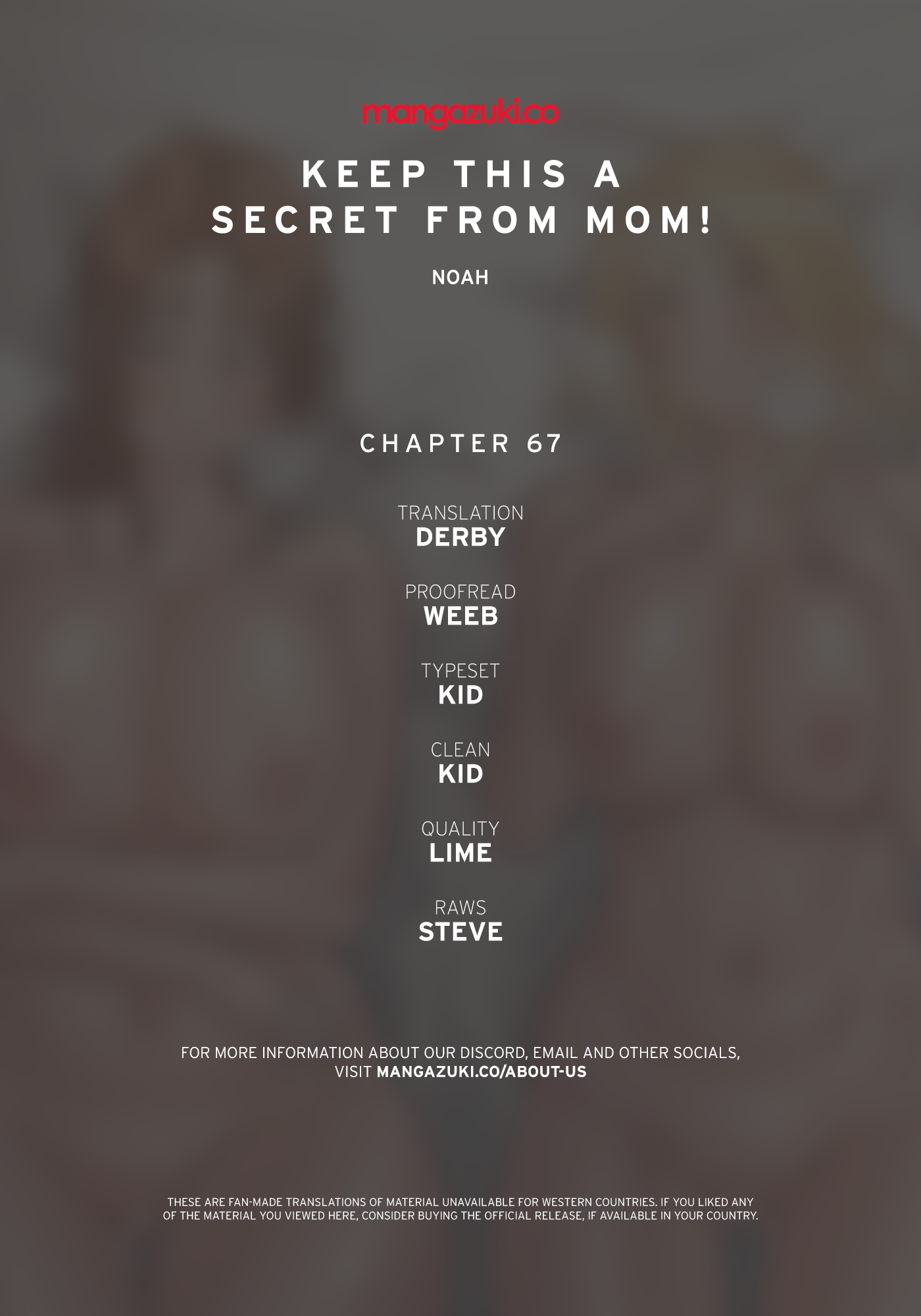 DON’T TELL MOM! Chapter 67 image 0
