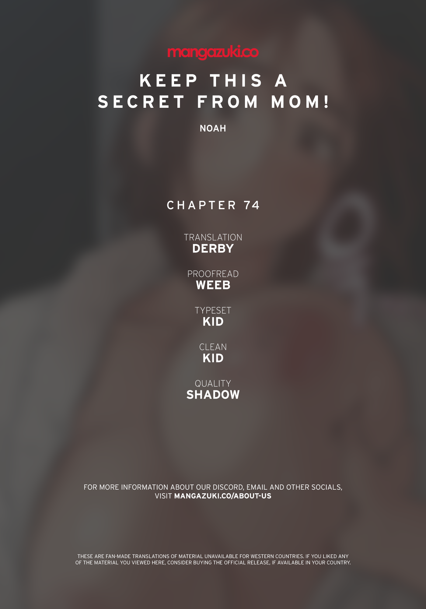 DON’T TELL MOM! Chapter 74 image 0