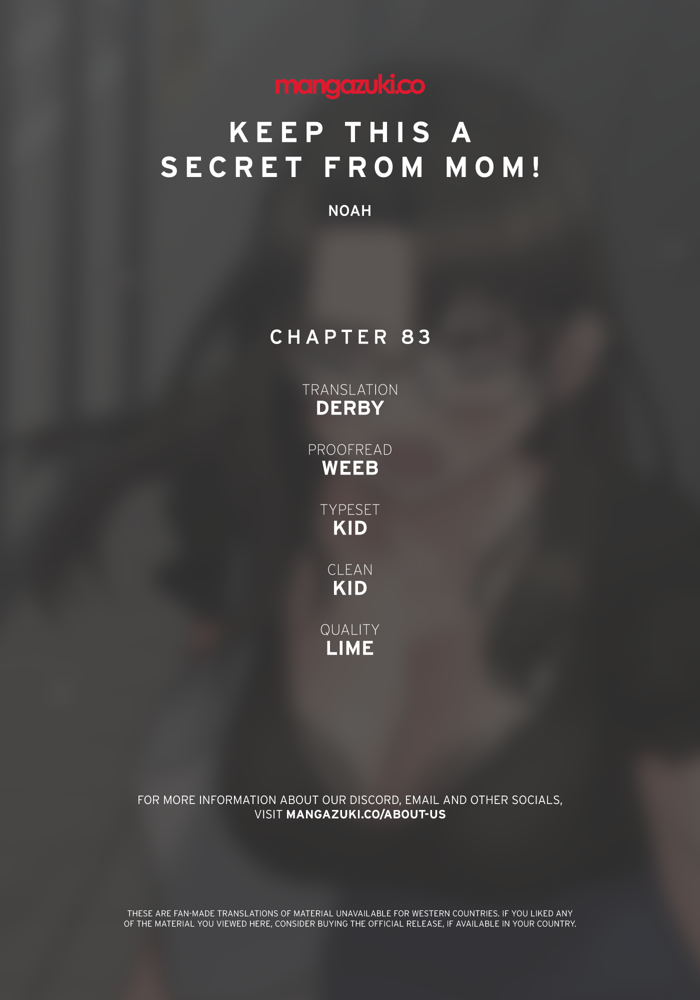 DON’T TELL MOM! Chapter 83 image 0